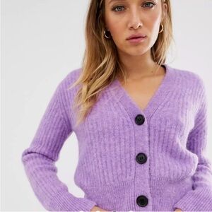 & Other Stories button front cardigan - size M